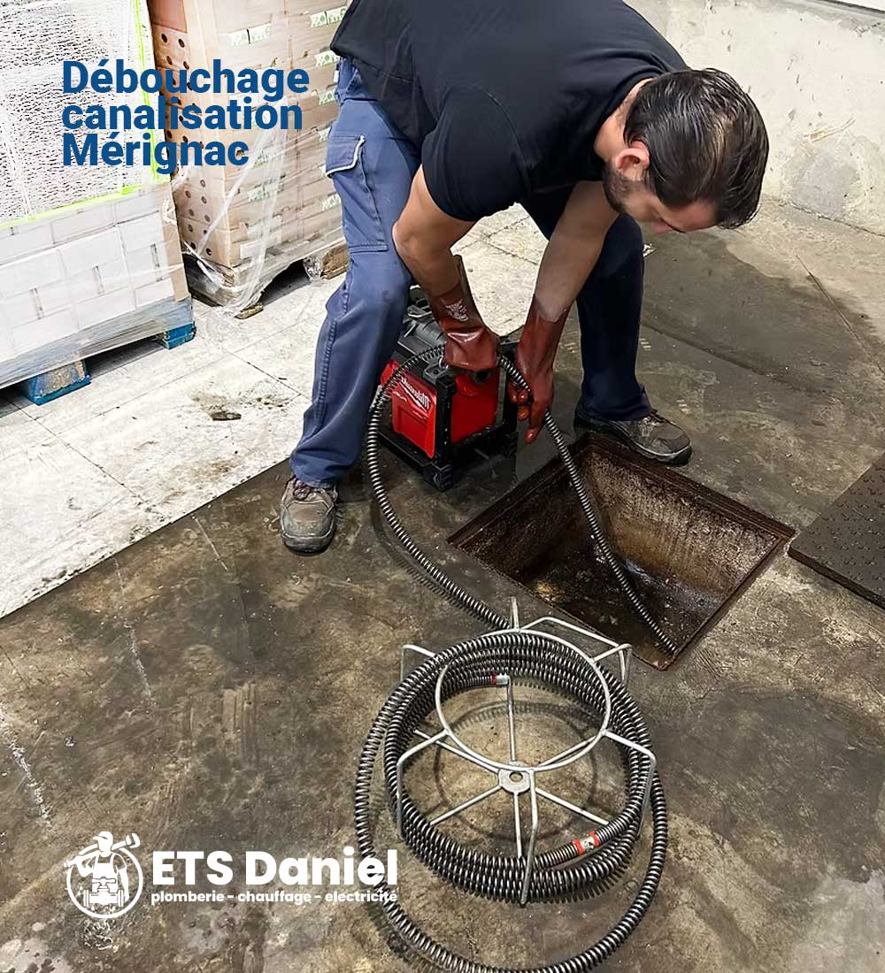 Débouchage canalisation à Mérignac 33700